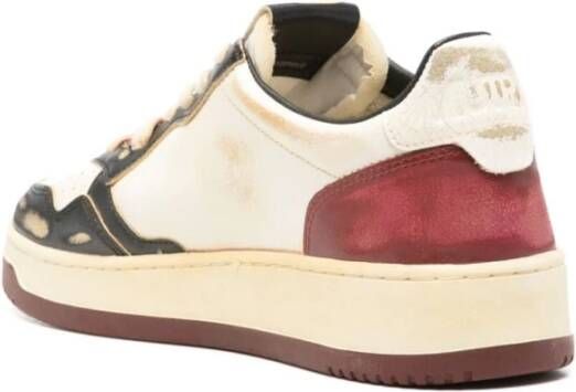 Autry Zwarte Syrah Lage Vintage Sneakers White Heren