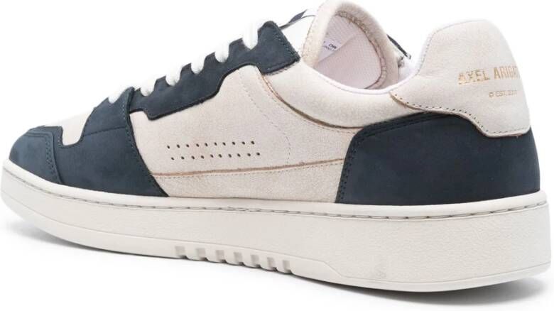 Axel Arigato Beige Blauwe Sneakers met Dobbelsteenpatroon Beige Heren