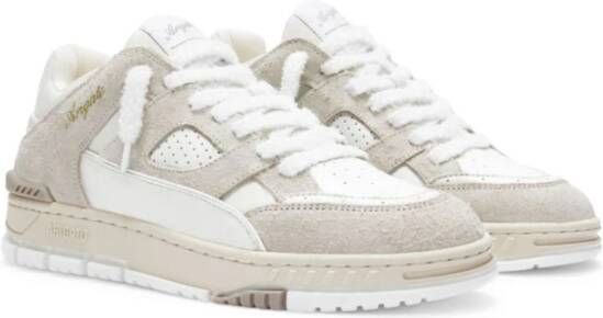 Axel Arigato Beige Leren Sneakers Logo Ontwerp Beige Heren