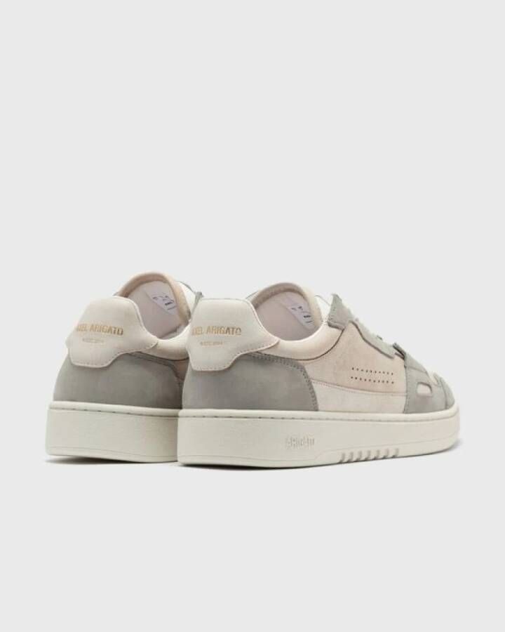 Axel Arigato Beige Leren Sneakers met Suède Panelen Beige Heren