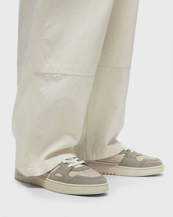 Axel Arigato Beige Leren Sneakers met Suède Panelen Beige Heren