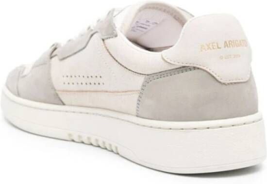 Axel Arigato Beige Leren Sneakers met Suède Panelen Beige Heren