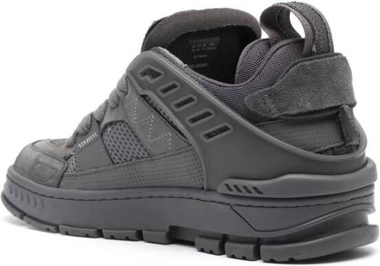 Axel Arigato Donkergrijze Sneaker met Patchwork Details Gray Heren