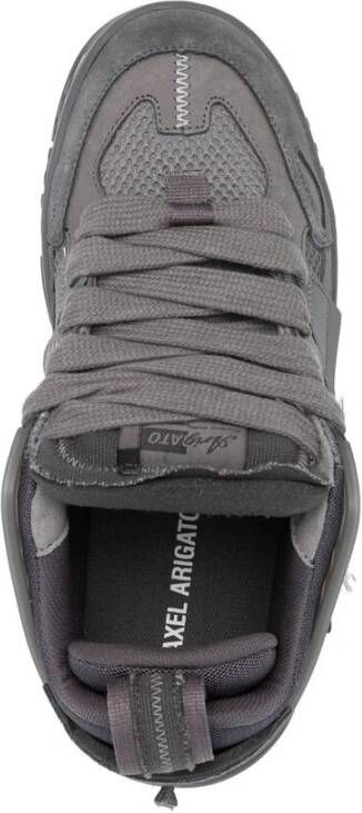 Axel Arigato Donkergrijze Sneaker met Patchwork Details Gray Heren