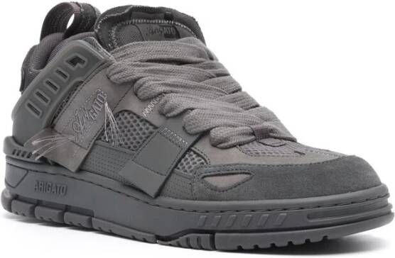 Axel Arigato Donkergrijze Sneaker met Patchwork Details Gray Heren