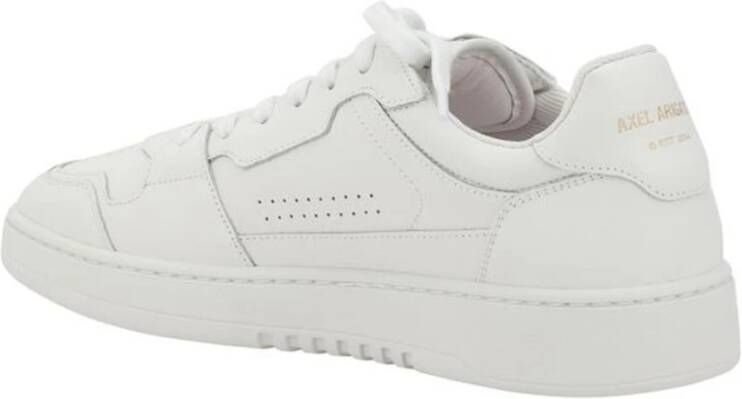 Axel Arigato Gaatjesleren sneakers met geborduurd embleem White Heren