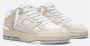 Axel Arigato Witte Sneakers Paneelontwerp Ronde Neus Beige Heren - Thumbnail 13