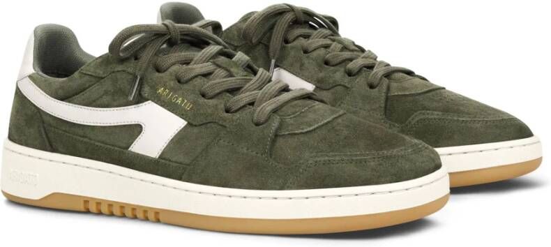 Axel Arigato Groene Suède Sneakers Metallic Logo Green Heren