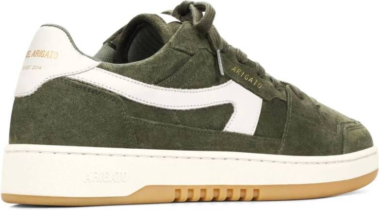 Axel Arigato Groene Suède Sneakers Metallic Logo Green Heren