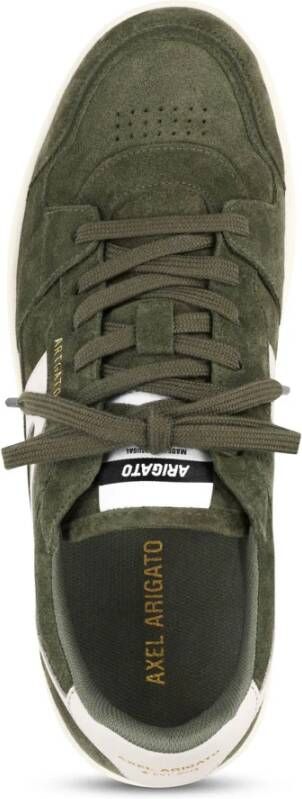 Axel Arigato Groene Suède Sneakers Metallic Logo Green Heren