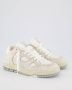 Axel Arigato Witte Sneakers Paneelontwerp Ronde Neus Beige Heren - Thumbnail 11