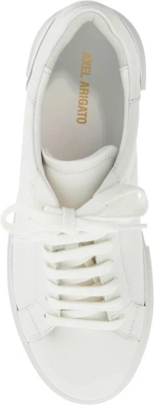 Axel Arigato Minimalistische Leren Sneakers met Gelamineerd Logo White Heren