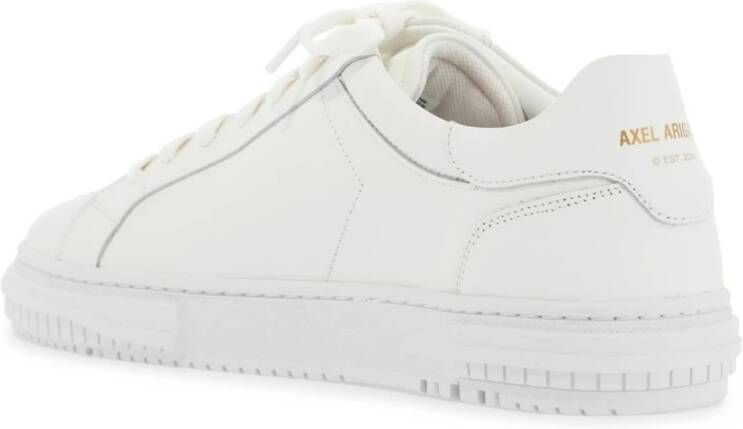 Axel Arigato Minimalistische Leren Sneakers met Gelamineerd Logo White Heren