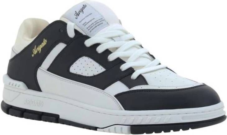 Axel Arigato Monogram Patch Leren Sneakers Platte Zool Black Heren