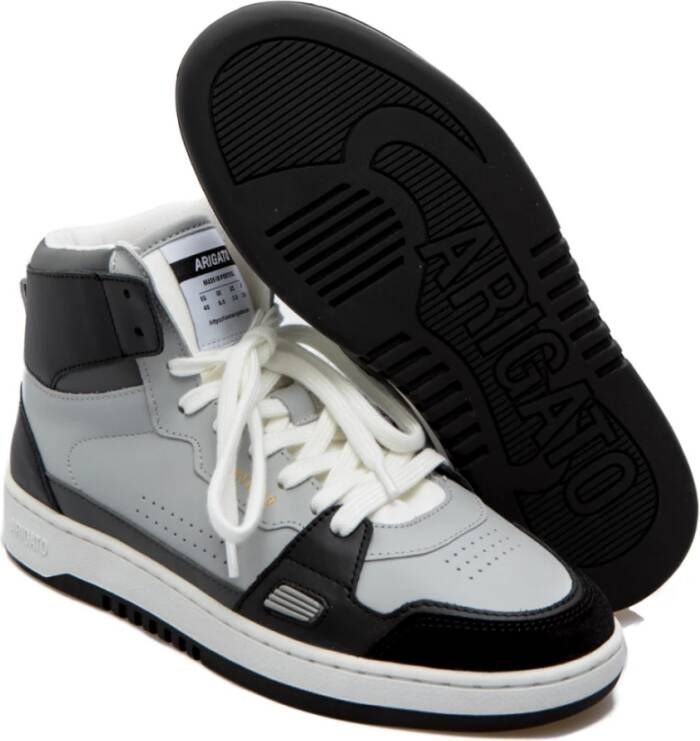 Axel Arigato Grijze en Zwarte High-Top Dice Sneakers Grijs Heren