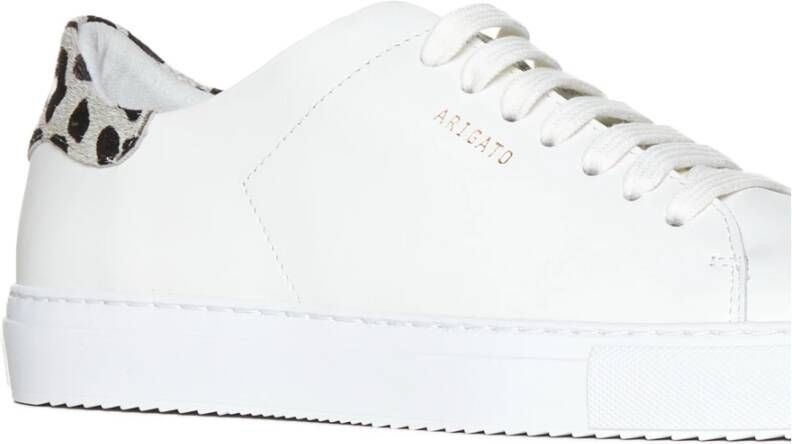 Axel Arigato Sneakers met Kalfshaar Logo Print White Dames