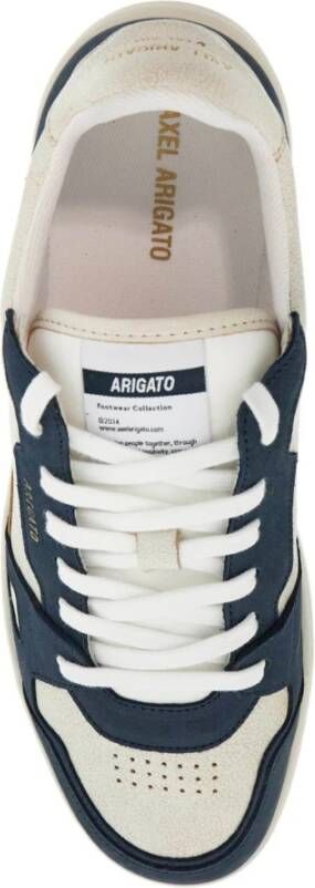 Axel Arigato Sneakers van gebarsten leer met gelamineerd logo Beige Heren