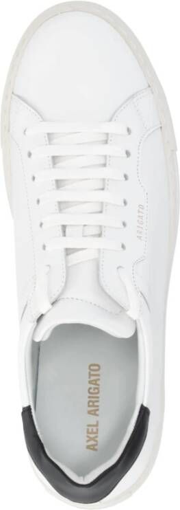 Axel Arigato Witte Leren Sneakers met Gouden Logo Wit Heren