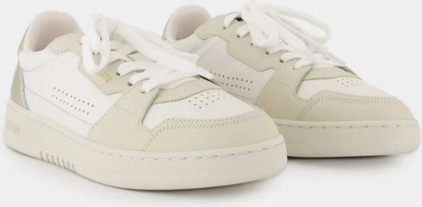 Axel Arigato Wit Goud Leren Sneakers Dice Lo White Dames