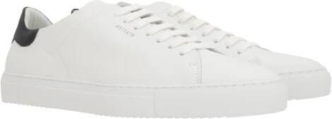 Axel Arigato Witte lage leren sneakers met zwarte hiel White Heren