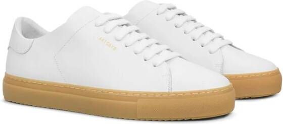 Axel Arigato Witte leren sneaker met logoprint White Heren