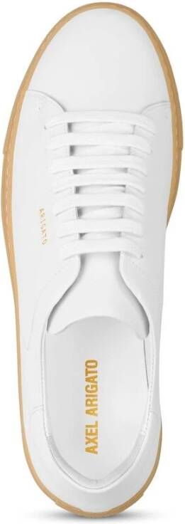 Axel Arigato Witte leren sneaker met logoprint White Heren