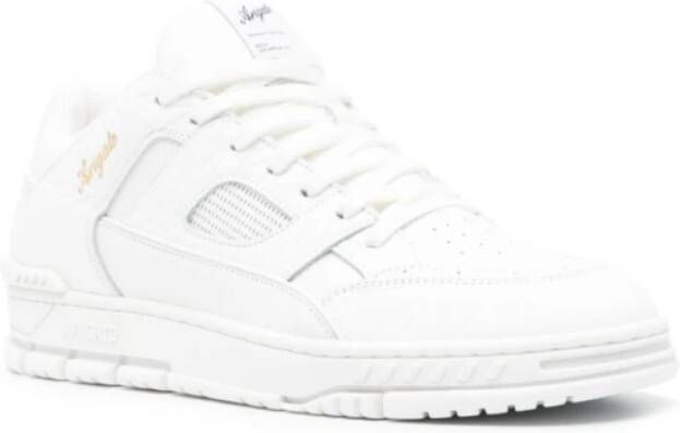 Axel Arigato Witte Leren Sneakers Geperforeerd Detail White Heren