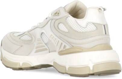 Axel Arigato Witte Leren Sneakers met Technische Inzetstukken Beige Dames