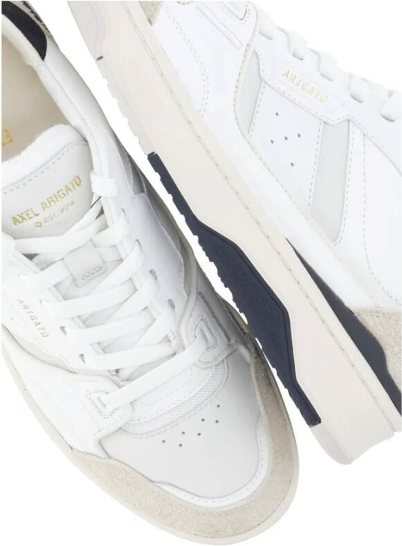 Axel Arigato Witte Leren Sneakers Ronde Neus White Heren