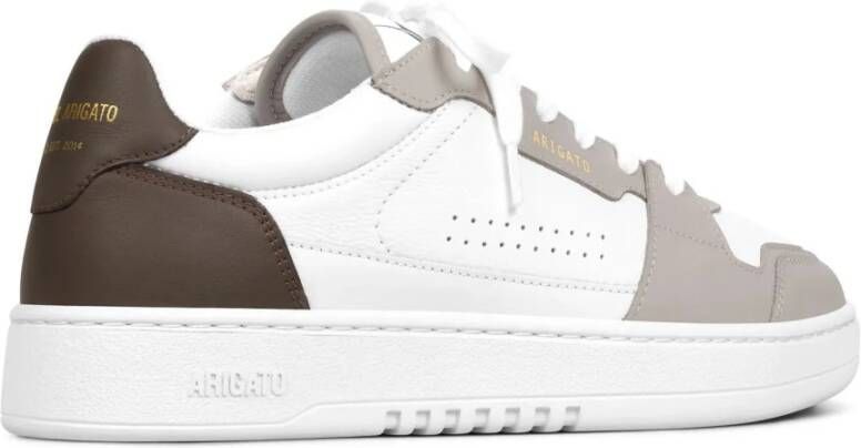 Axel Arigato Witte Sneakers met Bruine Inzetstukken White Heren