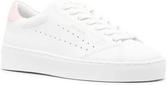 Axel Arigato Witte Roze Leren Sneakers met Logo White Dames