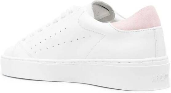 Axel Arigato Witte Roze Leren Sneakers met Logo White Dames