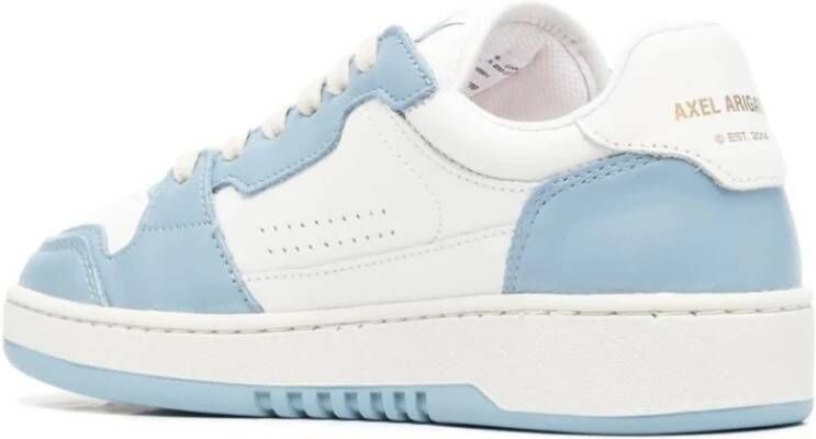 Axel Arigato Witte Stoffige Blauwe Dice Lo Sneakers Blue Dames