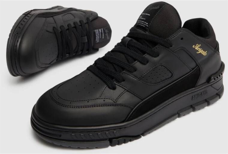 Axel Arigato Zwarte leren Area Lo sneakers Black Heren