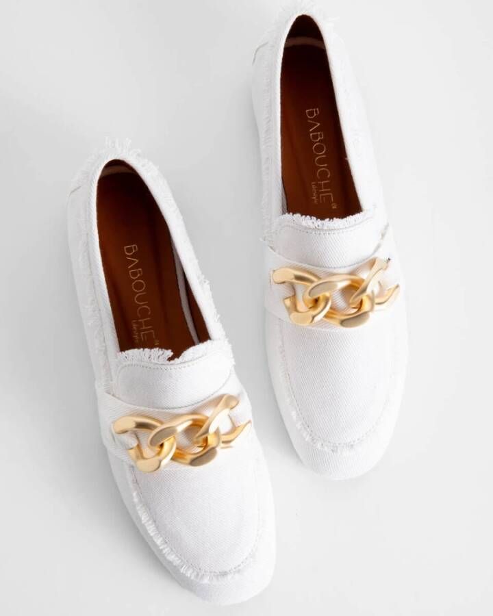 Babouche Moderne Loafers White Dames