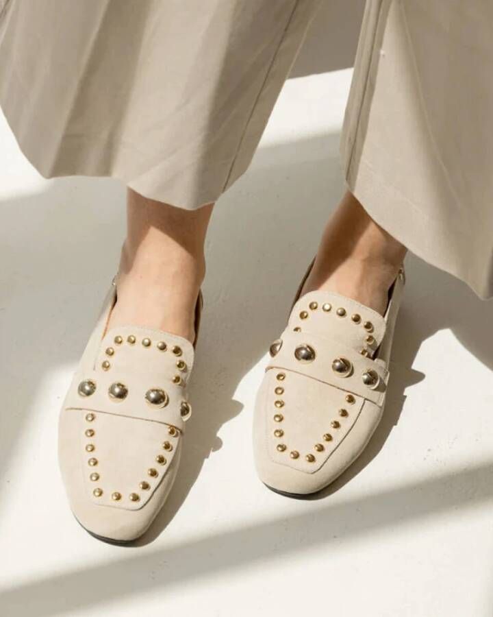 Babouche Loafers Kick-2 Beige Dames