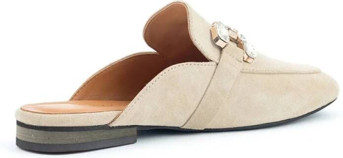 Babouche Stijlvolle Loafers voor Vrouwen Beige Dames