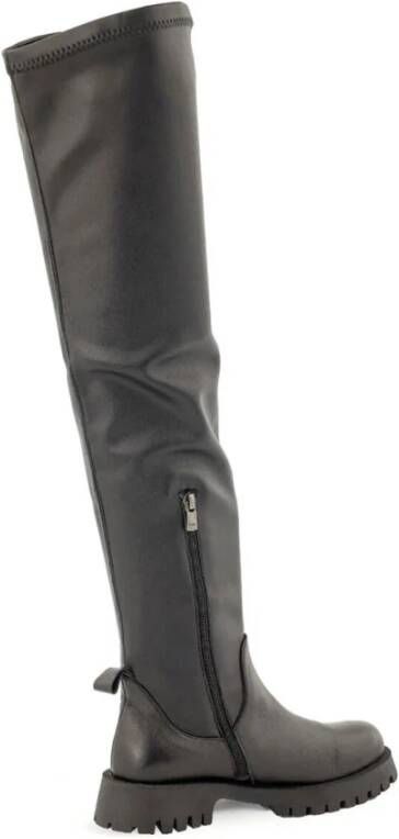 Babouche Overknee laarzen Aster-54 Black Dames