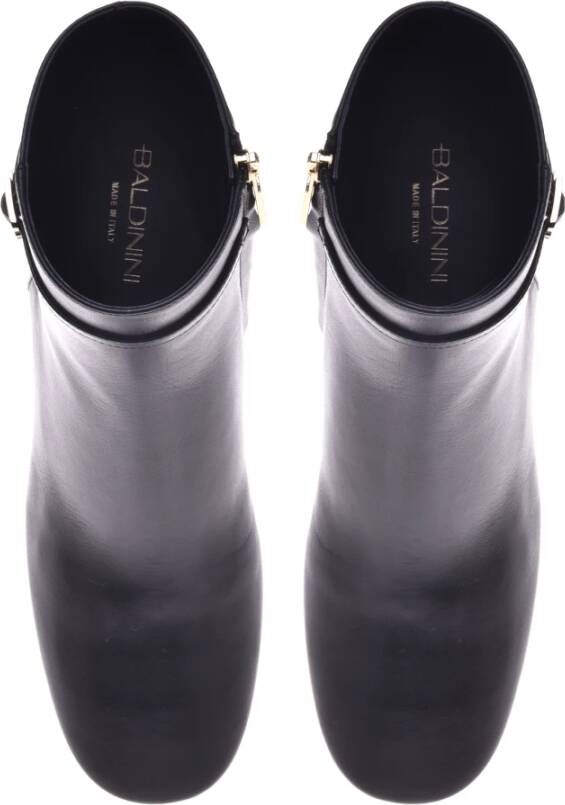 Baldinini Ankle boots in black leather Black Dames