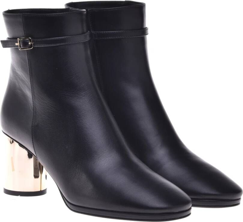 Baldinini Ankle boots in black leather Black Dames