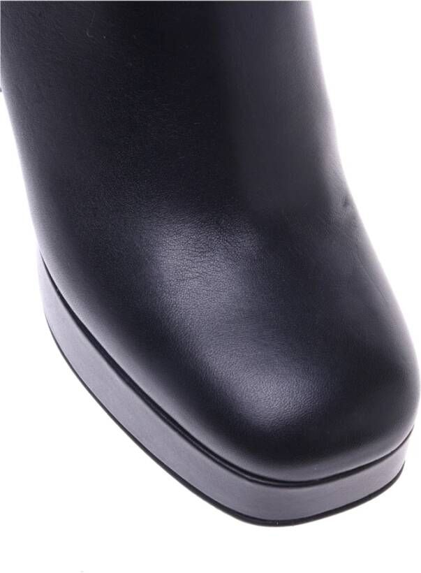 Baldinini Ankle boots in black leather Black Dames