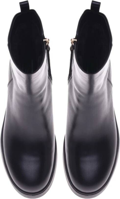 Baldinini Ankle boots in black leather Black Dames