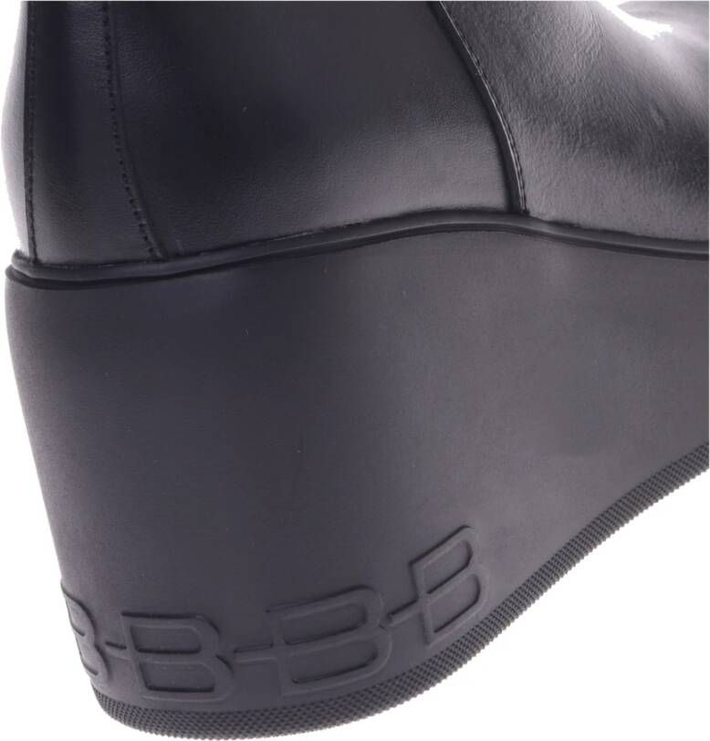 Baldinini Ankle boots in black leather Black Dames