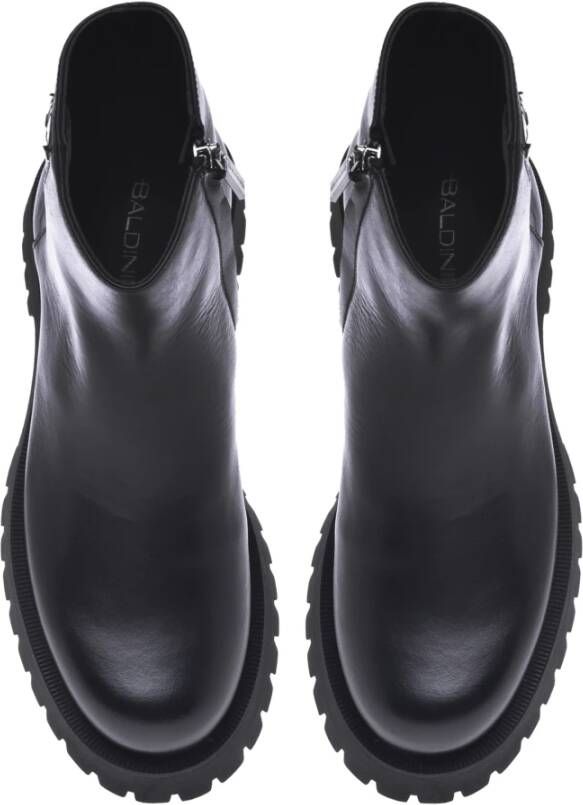 Baldinini Ankle boots in black leather Black Dames