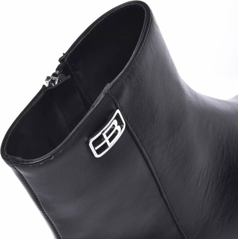 Baldinini Ankle boots in black leather Black Dames