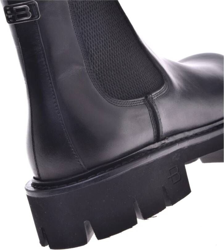 Baldinini Ankle boots in black leather Black Heren