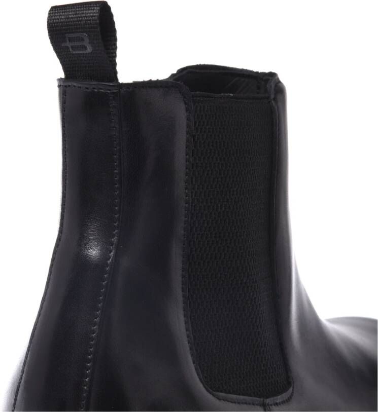 Baldinini Ankle boots in black leather Black Heren