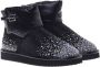 Baldinini Ankle boots in black nylon and leather suede with rhinestones Black Dames - Thumbnail 3