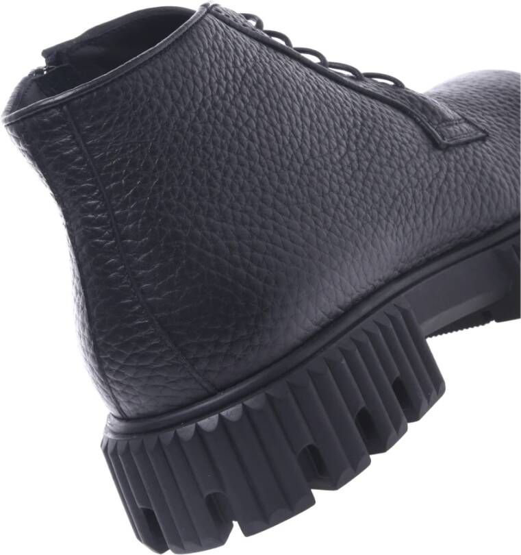 Baldinini Ankle boots in black tumbled leather Black Heren