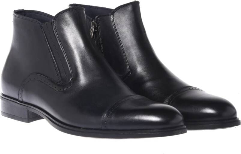 Baldinini Ankle boots in dark blue leather Blue Heren